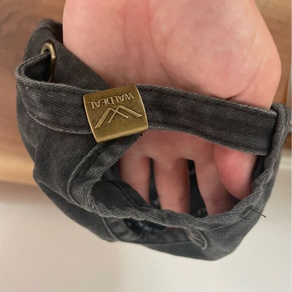 Just Dink It WomensStrap Back Dad Hat Faded Gray Cap Cookie Embroidered Logo - Picture 3 of 6